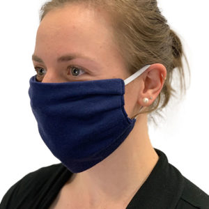 Woman with Colan PAM face mask looking left