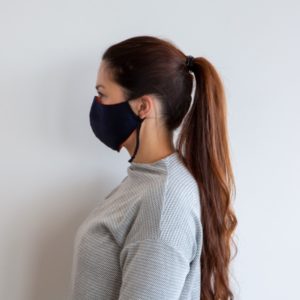Woman with Colan PAM face mask side